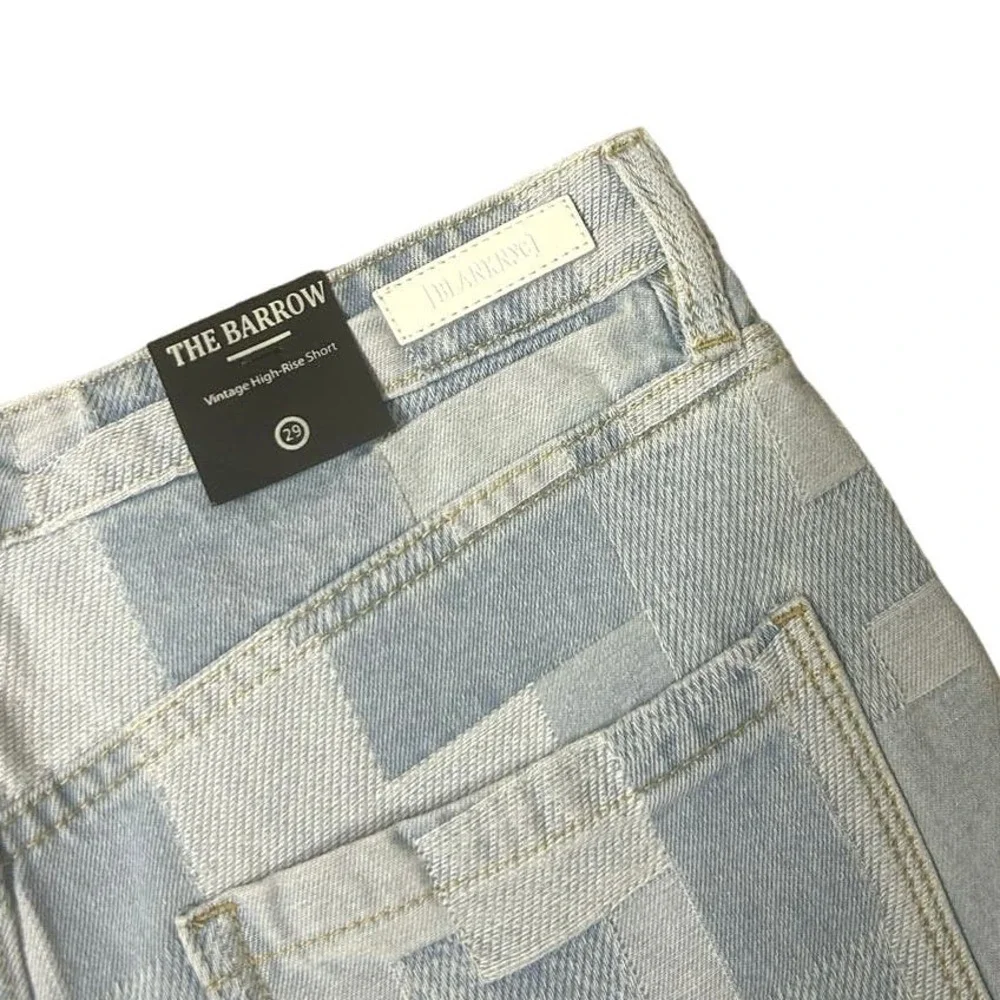 BLANK NYC The Barrow Vintage High Rise Short Patchwork Design Size 29 NWT